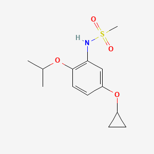 molecular formula C13H19NO4S B15517803 N-(5-Cyclopropoxy-2-isopropoxyphenyl)methanesulfonamide 