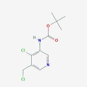 molecular formula C11H14Cl2N2O2 B15517836 Tert-butyl 4-chloro-5-(chloromethyl)pyridin-3-ylcarbamate 