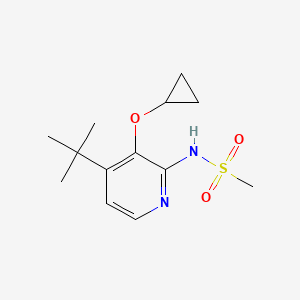 molecular formula C13H20N2O3S B15518228 N-(4-Tert-butyl-3-cyclopropoxypyridin-2-YL)methanesulfonamide 