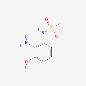 molecular formula C7H10N2O3S B15518884 N-(2-Amino-3-hydroxyphenyl)methanesulfonamide 