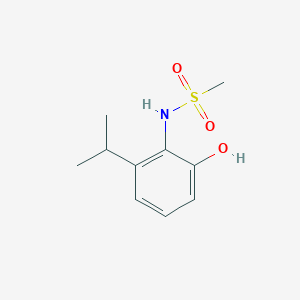 molecular formula C10H15NO3S B15518908 N-(2-Hydroxy-6-isopropylphenyl)methanesulfonamide 