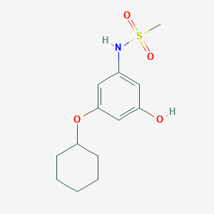 molecular formula C13H19NO4S B15518982 N-(3-(Cyclohexyloxy)-5-hydroxyphenyl)methanesulfonamide 