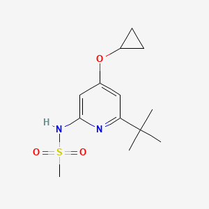 molecular formula C13H20N2O3S B15519030 N-(6-Tert-butyl-4-cyclopropoxypyridin-2-YL)methanesulfonamide 