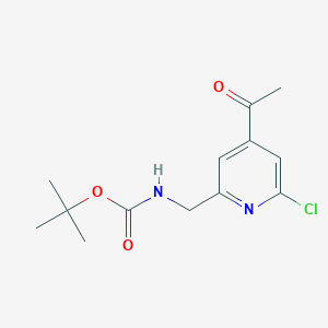 molecular formula C13H17ClN2O3 B15519145 Tert-butyl (4-acetyl-6-chloropyridin-2-YL)methylcarbamate 