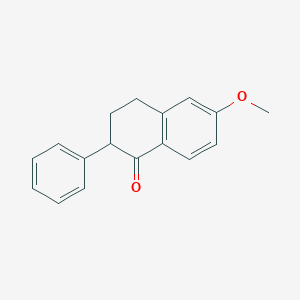 molecular formula C17H16O2 B155195 6-Methoxy-2-phenyl-tetralone CAS No. 1769-84-2