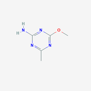 molecular formula C5H8N4O B155196 2-Amino-4-methoxy-6-methyl-1,3,5-triazine CAS No. 1668-54-8