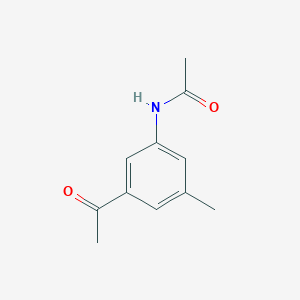 molecular formula C11H13NO2 B15519615 N-(3-Acetyl-5-methylphenyl)acetamide 