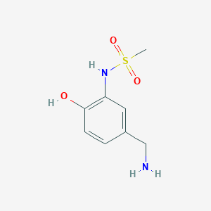 molecular formula C8H12N2O3S B15520056 N-(5-(Aminomethyl)-2-hydroxyphenyl)methanesulfonamide 