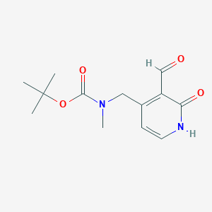 molecular formula C13H18N2O4 B15520086 Tert-butyl (3-formyl-2-hydroxypyridin-4-YL)methyl(methyl)carbamate 