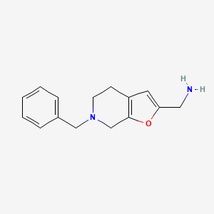 molecular formula C15H18N2O B15520248 (6-Benzyl-4,5,6,7-tetrahydrofuro[2,3-C]pyridin-2-YL)methanamine 