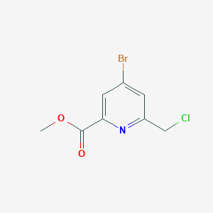 molecular formula C8H7BrClNO2 B15520273 Methyl 4-bromo-6-(chloromethyl)pyridine-2-carboxylate 