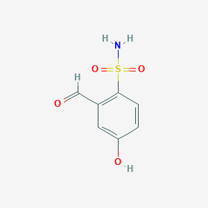 molecular formula C7H7NO4S B15520511 2-Formyl-4-hydroxybenzenesulfonamide 
