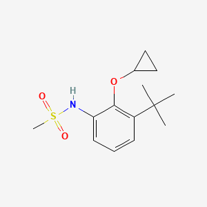 molecular formula C14H21NO3S B15520535 N-(3-Tert-butyl-2-cyclopropoxyphenyl)methanesulfonamide 