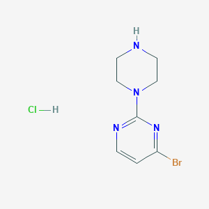 molecular formula C8H12BrClN4 B15520536 4-Bromo-2-(piperazin-1-YL)pyrimidine hydrochloride 