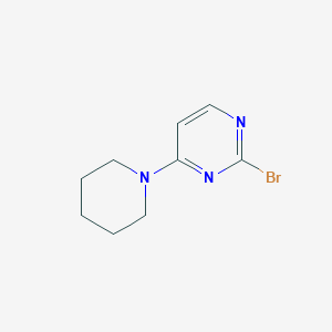 molecular formula C9H12BrN3 B15520544 2-Bromo-4-(piperidin-1-YL)pyrimidine CAS No. 1209458-77-4