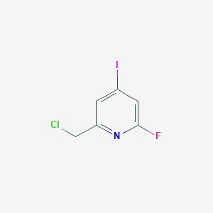molecular formula C6H4ClFIN B15520559 2-(Chloromethyl)-6-fluoro-4-iodopyridine CAS No. 1393563-31-9