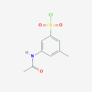 molecular formula C9H10ClNO3S B15520569 3-(Acetylamino)-5-methylbenzenesulfonyl chloride 