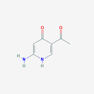 molecular formula C7H8N2O2 B15520591 1-(6-Amino-4-hydroxypyridin-3-YL)ethanone 