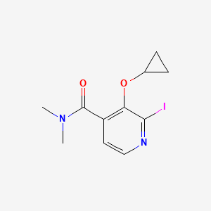 molecular formula C11H13IN2O2 B15520607 3-Cyclopropoxy-2-iodo-N,N-dimethylisonicotinamide 