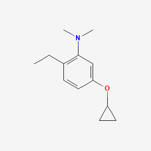 molecular formula C13H19NO B15520617 5-Cyclopropoxy-2-ethyl-N,N-dimethylaniline 