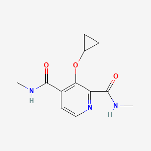 molecular formula C12H15N3O3 B15520625 3-Cyclopropoxy-N2,N4-dimethylpyridine-2,4-dicarboxamide 