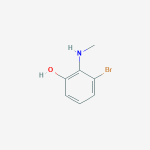 molecular formula C7H8BrNO B15520626 3-Bromo-2-(methylamino)phenol 
