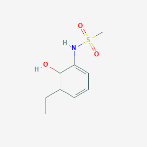 molecular formula C9H13NO3S B15520630 N-(3-Ethyl-2-hydroxyphenyl)methanesulfonamide 