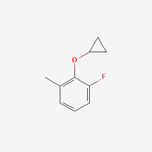 molecular formula C10H11FO B15520647 2-Cyclopropoxy-1-fluoro-3-methylbenzene 