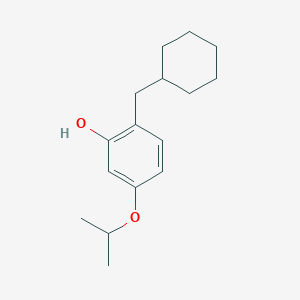 molecular formula C16H24O2 B15520659 2-(Cyclohexylmethyl)-5-isopropoxyphenol 