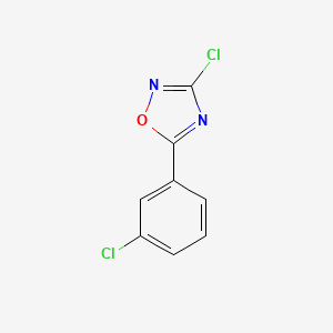 molecular formula C8H4Cl2N2O B15520661 3-Chloro-5-(3-chlorophenyl)-1,2,4-oxadiazole 