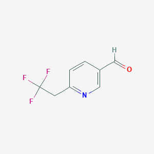 molecular formula C8H6F3NO B15520685 6-(2,2,2-Trifluoroethyl)nicotinaldehyde 