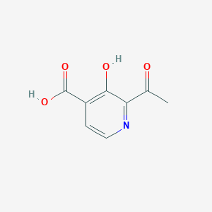 molecular formula C8H7NO4 B15520698 2-Acetyl-3-hydroxyisonicotinic acid 