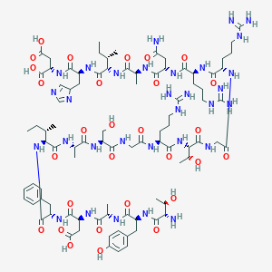 molecular formula C90H141N31O29 B155207 Pki peptide (6-24) CAS No. 136058-52-1