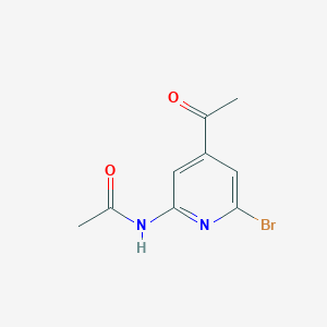 molecular formula C9H9BrN2O2 B15520712 N-(4-Acetyl-6-bromopyridin-2-YL)acetamide 