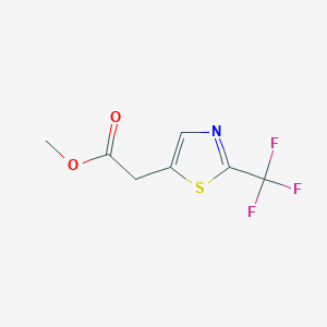 molecular formula C7H6F3NO2S B15520733 Methyl [2-(trifluoromethyl)-1,3-thiazol-5-YL]acetate 