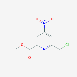 molecular formula C8H7ClN2O4 B15520734 Methyl 6-(chloromethyl)-4-nitropyridine-2-carboxylate 
