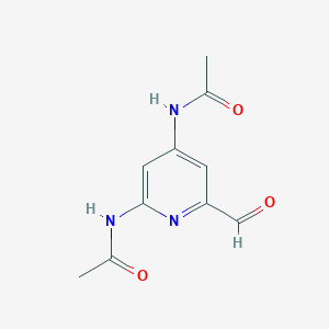 molecular formula C10H11N3O3 B15520746 N-[2-(Acetylamino)-6-formylpyridin-4-YL]acetamide 