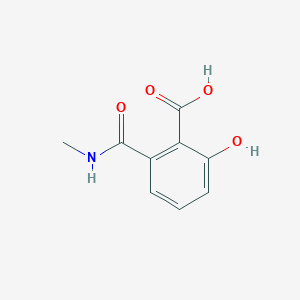molecular formula C9H9NO4 B15520794 2-Hydroxy-6-(methylcarbamoyl)benzoic acid 