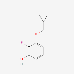 molecular formula C10H11FO2 B15520800 3-(Cyclopropylmethoxy)-2-fluorophenol 