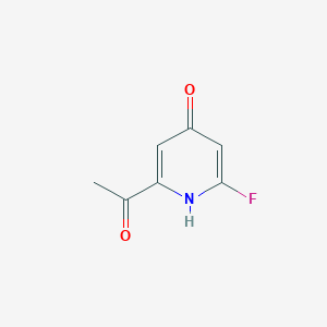 molecular formula C7H6FNO2 B15520802 1-(6-Fluoro-4-hydroxypyridin-2-YL)ethanone 