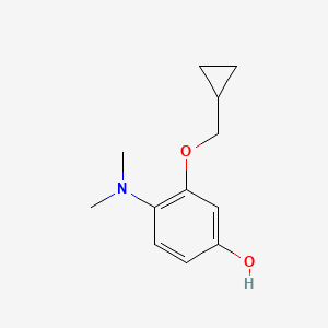 molecular formula C12H17NO2 B15520804 3-(Cyclopropylmethoxy)-4-(dimethylamino)phenol 