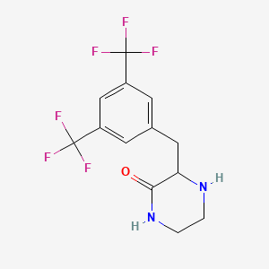molecular formula C13H12F6N2O B15520812 3-(3,5-Bis-trifluoromethyl-benzyl)-piperazin-2-one 