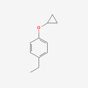 molecular formula C11H14O B15520856 1-Cyclopropoxy-4-ethylbenzene 