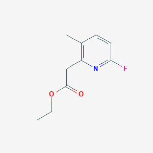 molecular formula C10H12FNO2 B15520860 Ethyl 6-fluoro-3-methylpyridine-2-acetate 