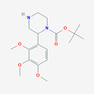 molecular formula C18H28N2O5 B15520923 2-(2,3,4-Trimethoxy-phenyl)-piperazine-1-carboxylic acid tert-butyl ester 
