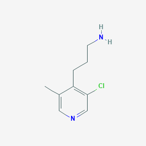molecular formula C9H13ClN2 B15520935 3-(3-Chloro-5-methylpyridin-4-YL)propan-1-amine 
