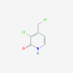molecular formula C6H5Cl2NO B15520951 3-Chloro-4-(chloromethyl)pyridin-2-OL 