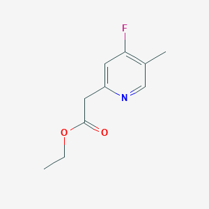 molecular formula C10H12FNO2 B15520954 Ethyl 4-fluoro-5-methylpyridine-2-acetate 