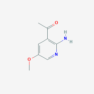 molecular formula C8H10N2O2 B15520962 1-(2-Amino-5-methoxypyridin-3-YL)ethan-1-one 