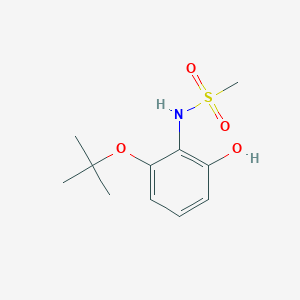 molecular formula C11H17NO4S B15520979 N-(2-Tert-butoxy-6-hydroxyphenyl)methanesulfonamide 